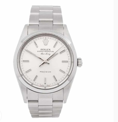 Rolex Super Clone Air King 14000 Stainless Steel White Dial