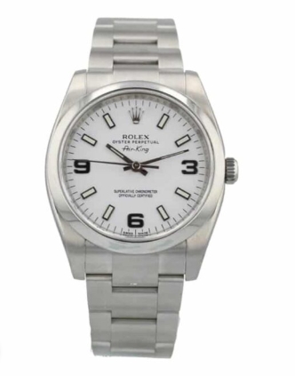 Rolex Super Clone Air King Stainless Steel White Dial 114200