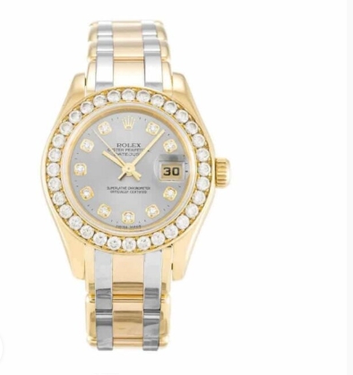 Rolex Tridor Pearlmaster Ladies Gold & Diamond 80298-0048 Replica