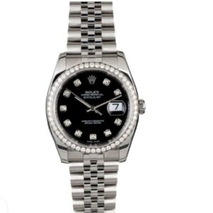 Rolex Super Clone Datejust 116234 Stainless Steel Black Dial