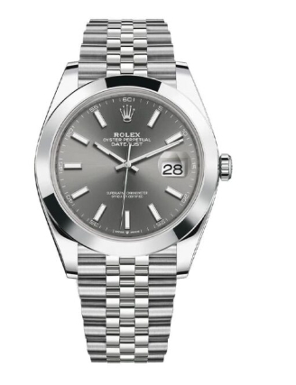 Rolex Super Clone Datejust 126300 Stainless Steel Grey Dial